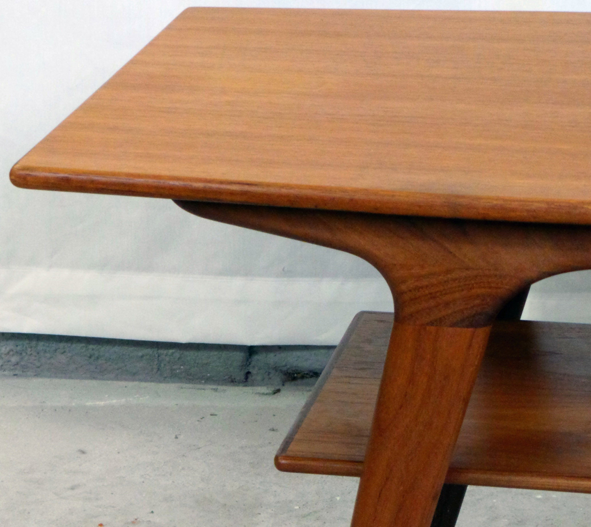 1950's Danish Modern Teak Coffee Table Modernism